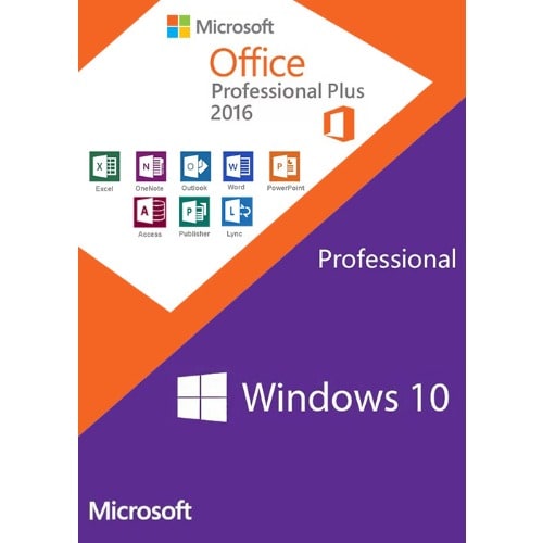 Windows10 Pro Oem + Office 2016 Professional Plus Cd Keys Pack