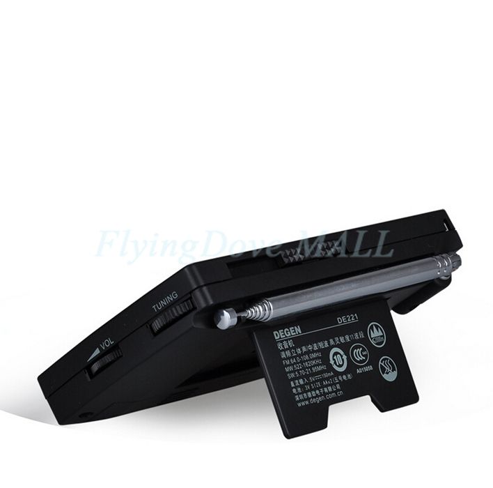 2016 Black Degen De221 Fm Stereo Radio Fm1-2