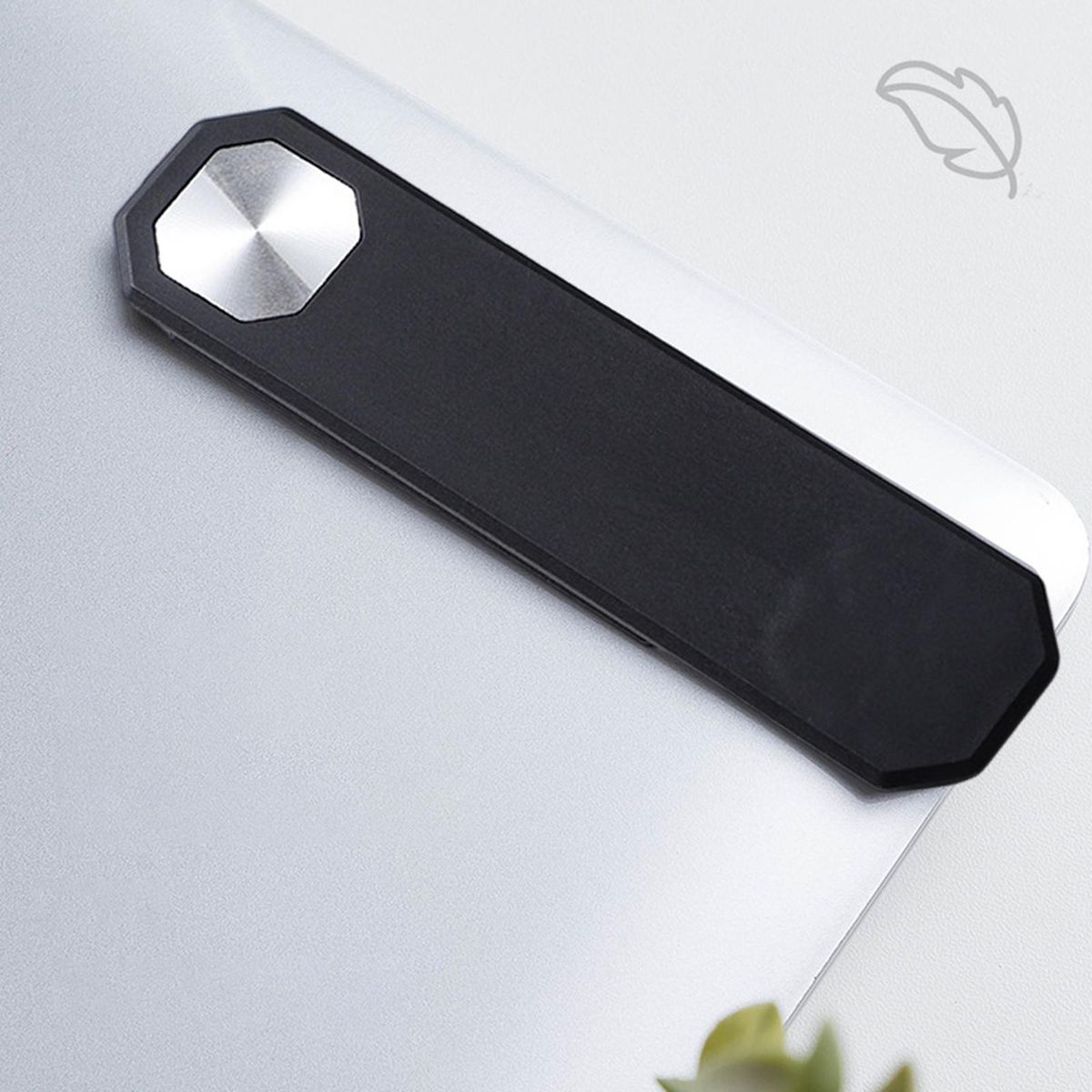 Side Mount Clip Magnetic Laptop Phone Holder Black