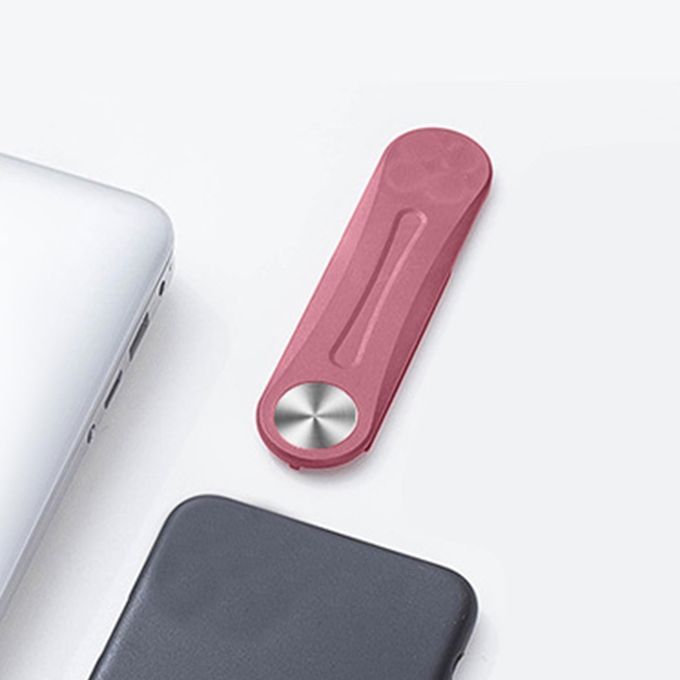 Foldable Laptop Side Phone Holder Side Phone Holder Magnetic Phone Red