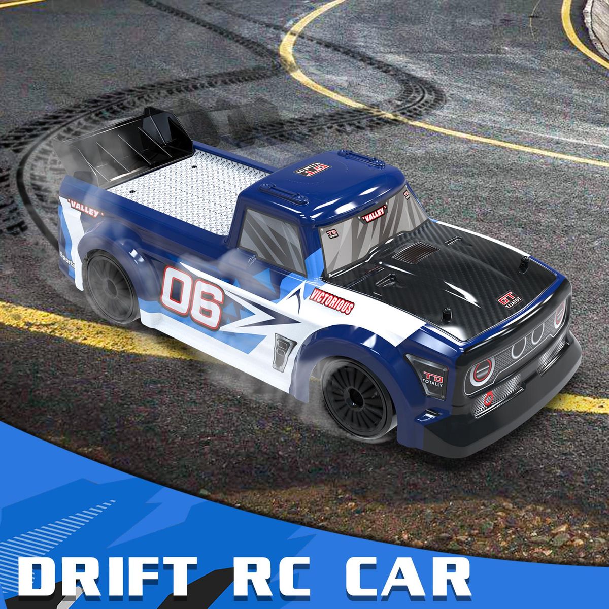 RC Drift Car 1/14 RC Car 2.4GHz 4WD 25km/h RC Race Car High Speed Kids Gift RTR with 2 Battery