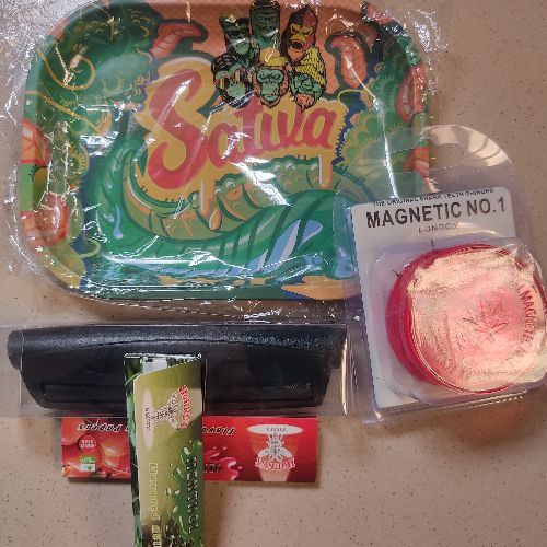 Raw Tray + Roller + Crusher + Mix Flavor Paper