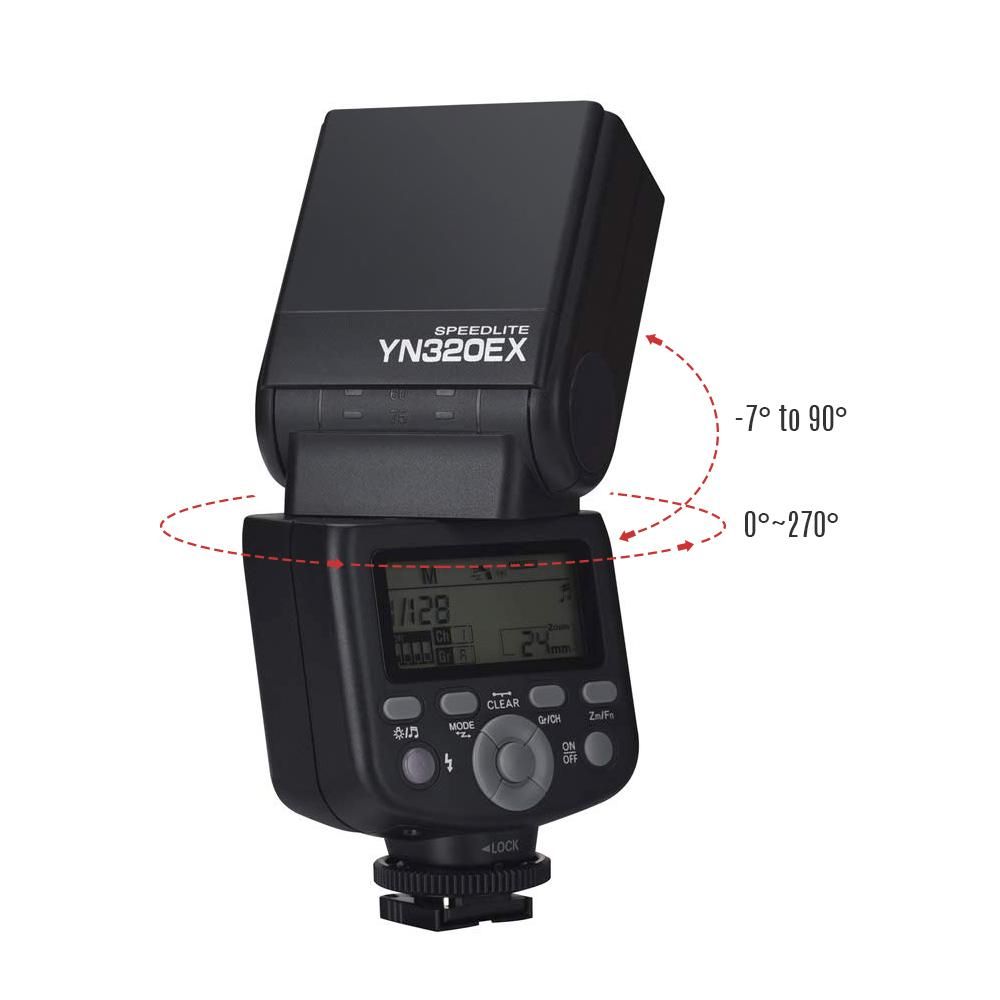 YONGNUO YN320EX Wireless TTL Camera Flash Master Slave Speedlite 1/8000s HSS GN31 5600K for Sony A7/ A7R/ A7S/ A58/ A99/ A77 II/ A6000/ A6300/ A6500