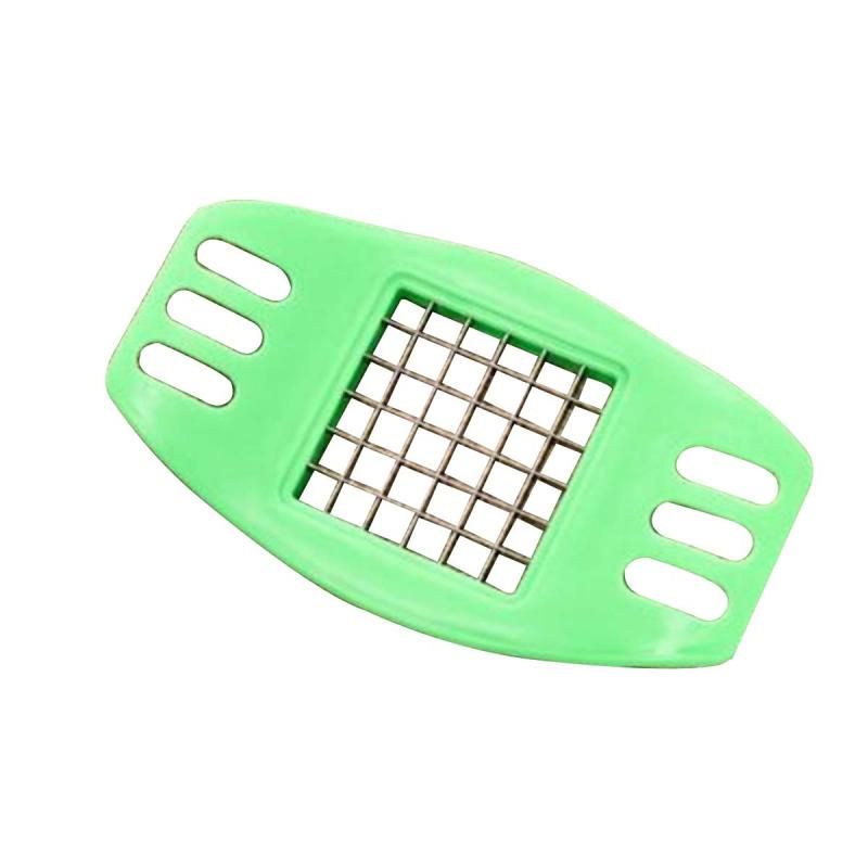 (1pc Green)New Potato Chip Cutter In Strips French Fries Tools Multi-function Slicing Potato Machine Practical Kitchen Diy Gadgets JIN