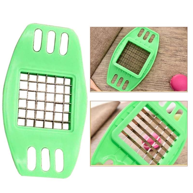 (1pc Green)New Potato Chip Cutter In Strips French Fries Tools Multi-function Slicing Potato Machine Practical Kitchen Diy Gadgets JIN