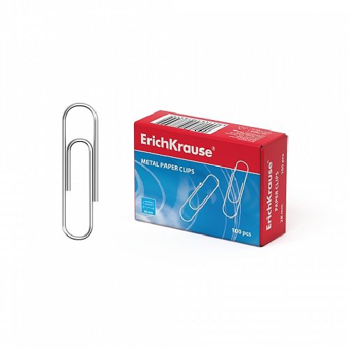 Paper Clips Metal Galvanized  (WHOLESALE  5 PACKETS) 28, 33, 50 Mm (box Of 100 Pieces)