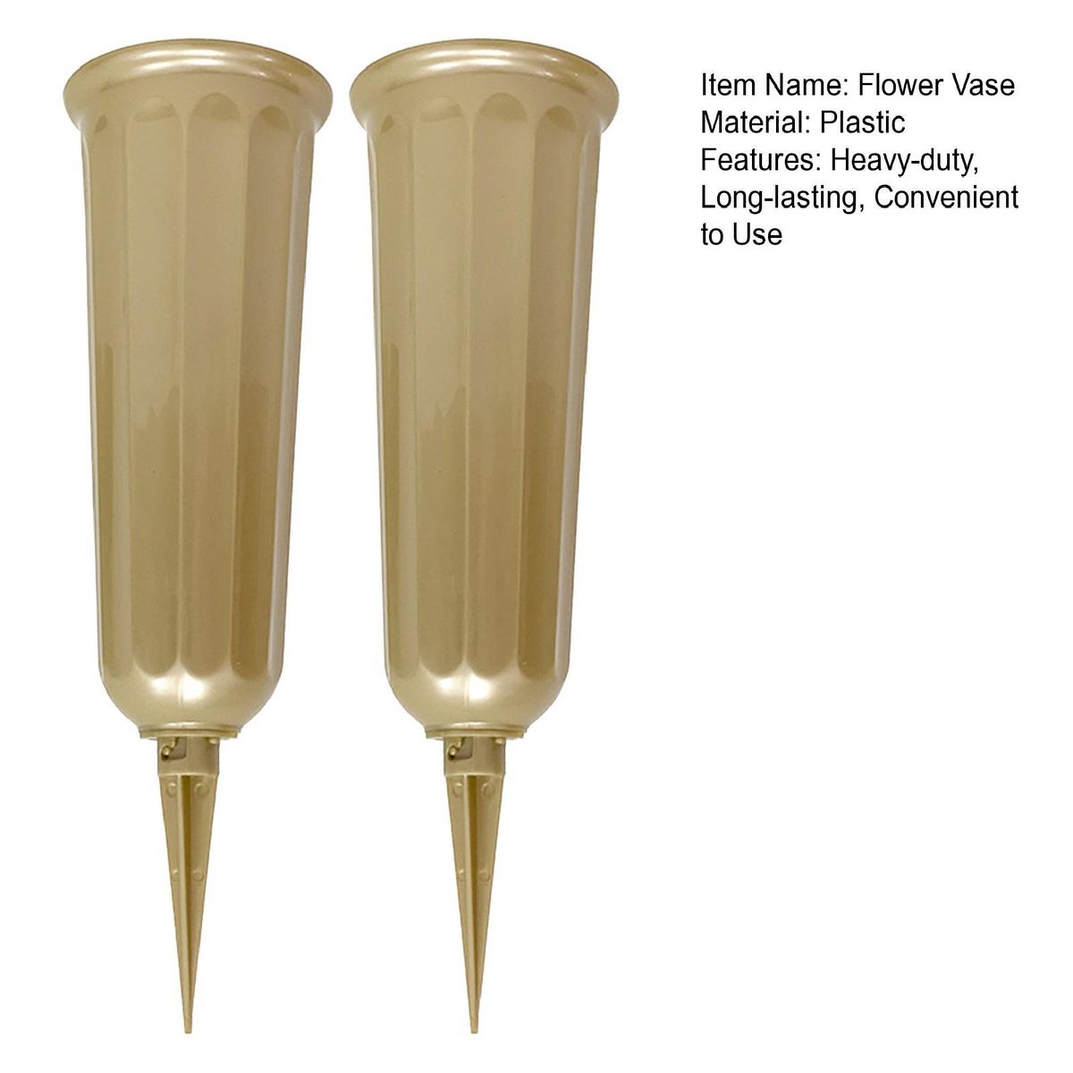 Memorial Flower Arrangements Cemetery Vases Golden