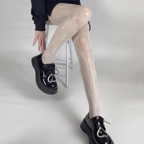 Sexy Tights Woman Fishnet Stockings Mesh Leggings 6111 White