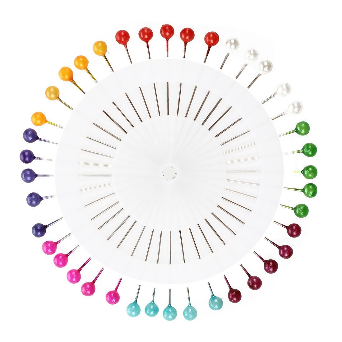 Craft Pin Wheel - 40 Pins - Ball Shaped Pin Heads. Sewing /
