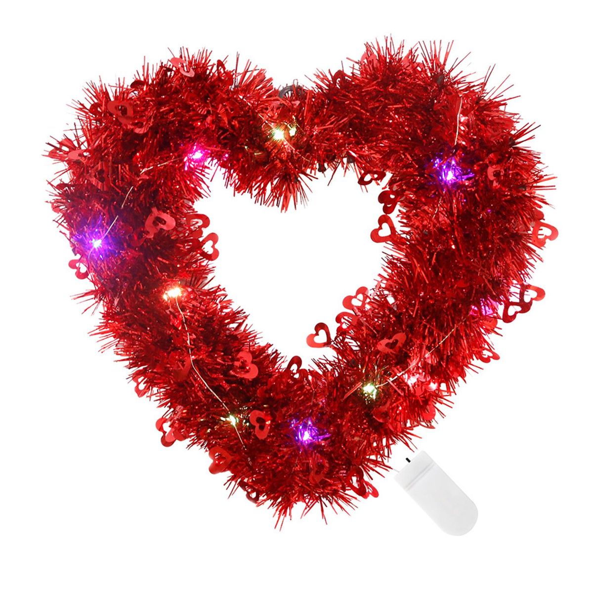 Valentine Day Door Wreath Heart Shaped Garland Wall Front Door Decorations