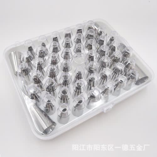 Stainless Steel Piping Nozzles - 52 Pieces