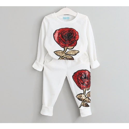 Rose Embroidered Sequin Sets