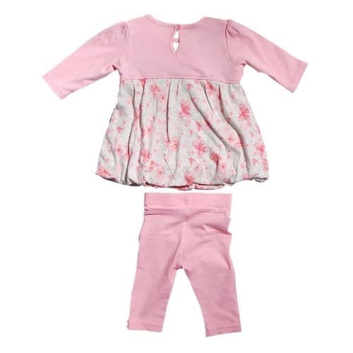 Baby Girls' Mock Cardigan Puffball Set