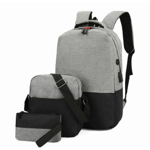 3 Pieces USB Charging Backpack- 18