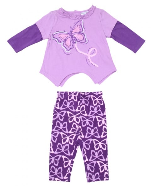 Butterfly Hi - Low Top and Leggings