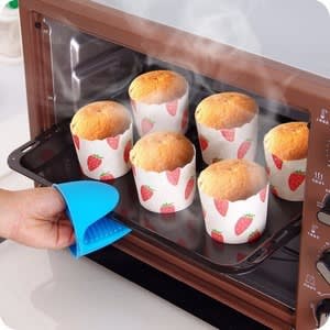 2pcs Cooking Grips Silicone Pot Holder -Blue