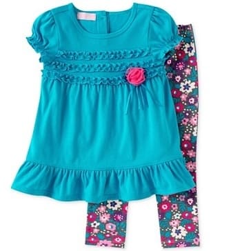 Kids Headquarters Baby Girls 2-Piece Tunic & Leggings Set
