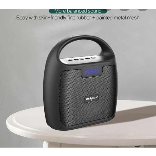 Portable Bluetooth Speakers With Fm Radio - Black