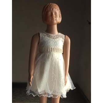 Baby Girl Birthday Gown - Champagne