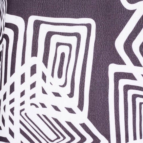 Geometric Print Top & Capri Trouser - Grey