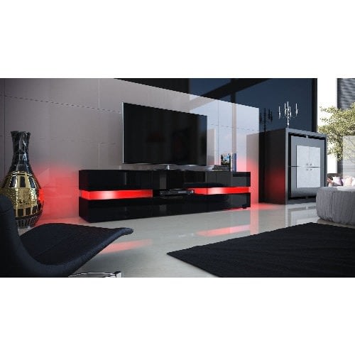 Nikky Glossy Atlantis 72inches Tv Stand - Black