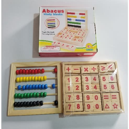 Abacus Study Block / Wooden Abacus Educational Toy