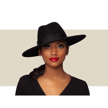 Women's Fedora Hat - Black