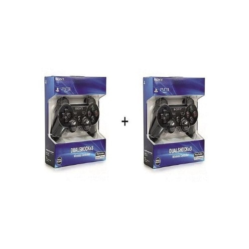 Ps3 Pad - Dualshock Wireless Controller - Black - 2 Pieces