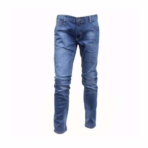Stock Washed Blue Denim Jeans