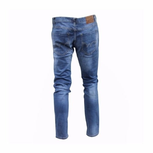 Stock Washed Blue Denim Jeans