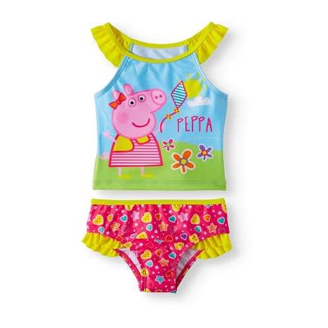 Toddler Girl Peppa Pig Swimsuit - Swimming