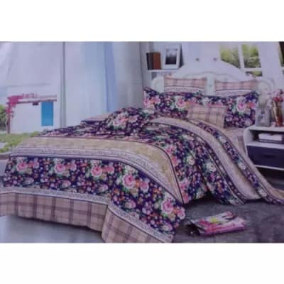 Premium Flowery Pink  + Bedsheet & Pillowcases