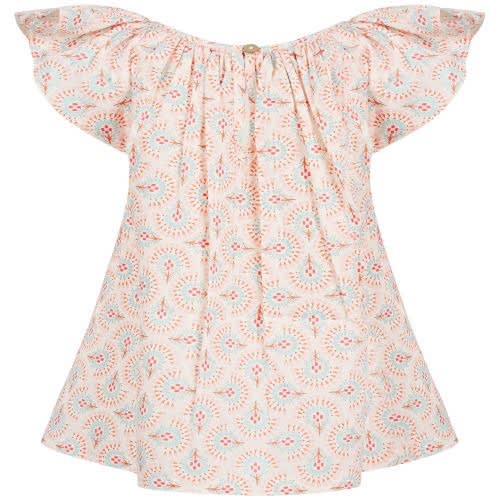 Toddler Girls Floral-print Smocked Top