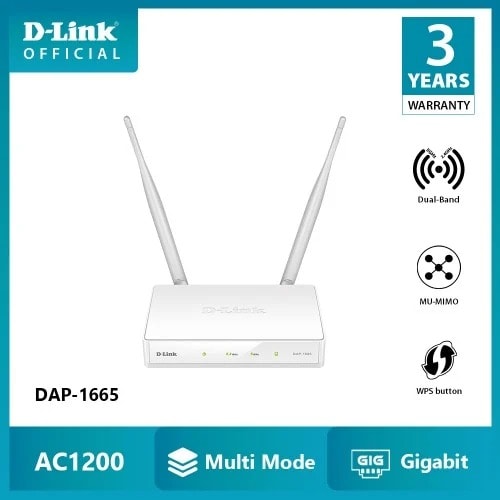 Dap-1665 Wireless Ac1200 Wave 2 Dual Band Access Point