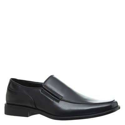 Leather Slip-on Shoes - Black
