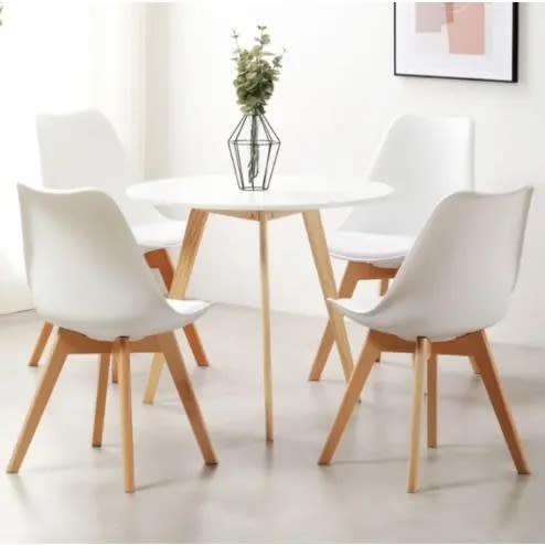 Classic Coffee Table Set With 4 Chairs