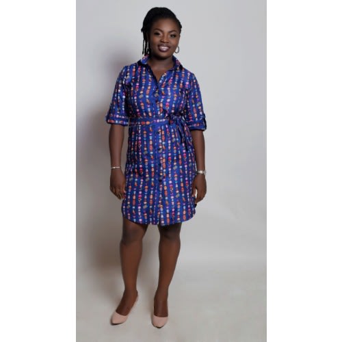 Roll Up Shirt Dress