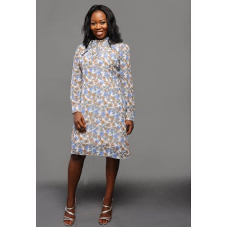 High Neck Tie Dress