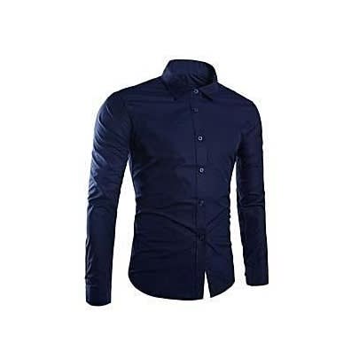 Quality Men's Long Sleeve Shirts - Pink - Navy Blue & Lemon Green - 3 In 1