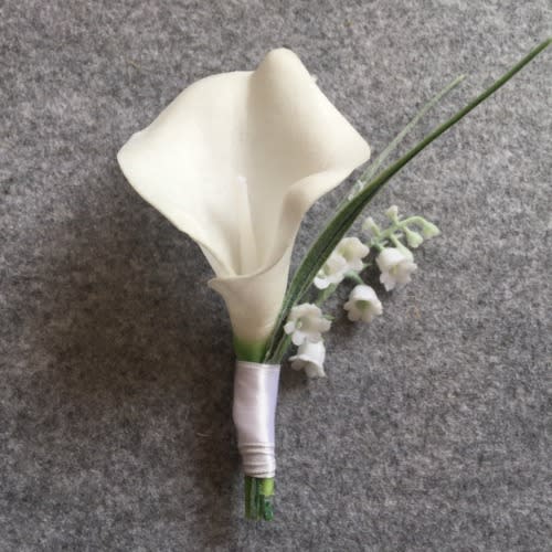 Tulip Wedding Boutonniere