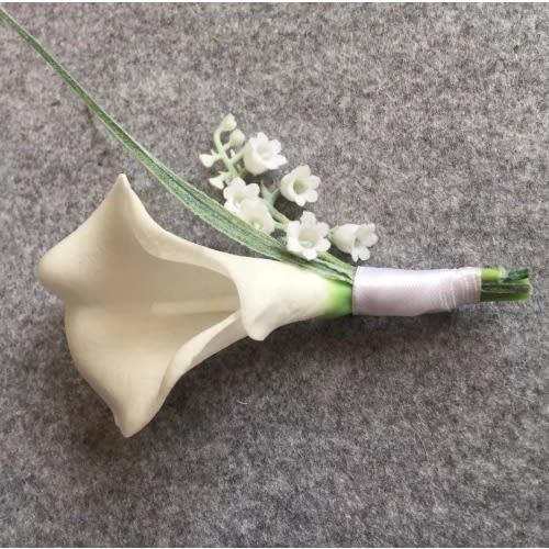 Tulip Wedding Boutonniere