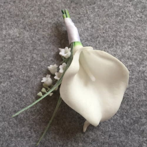 Tulip Wedding Boutonniere
