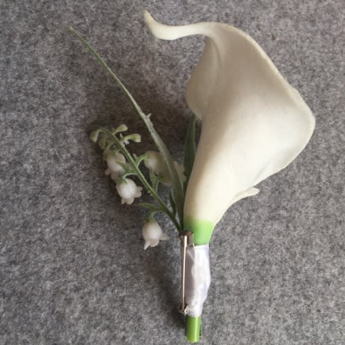 Tulip Wedding Boutonniere