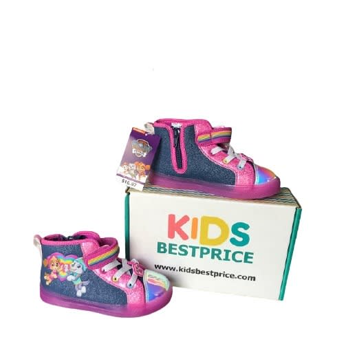 Paw Patrol Toddler Girls' Denim High Top Sneakers Shoe