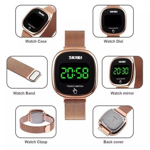 Women Touch Watch - Rose Gold