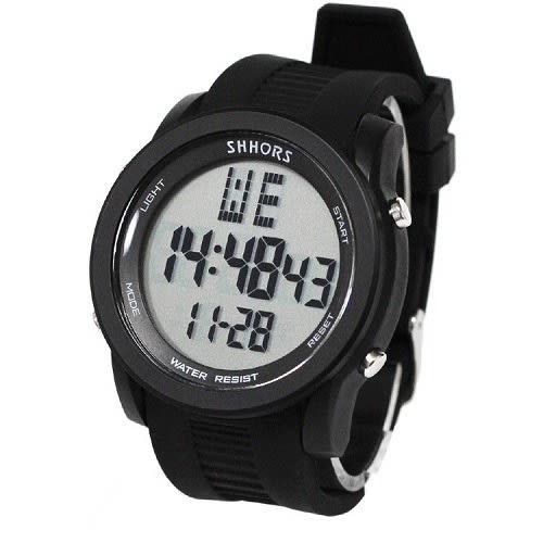 Shhors Water Resistant Watch - Black