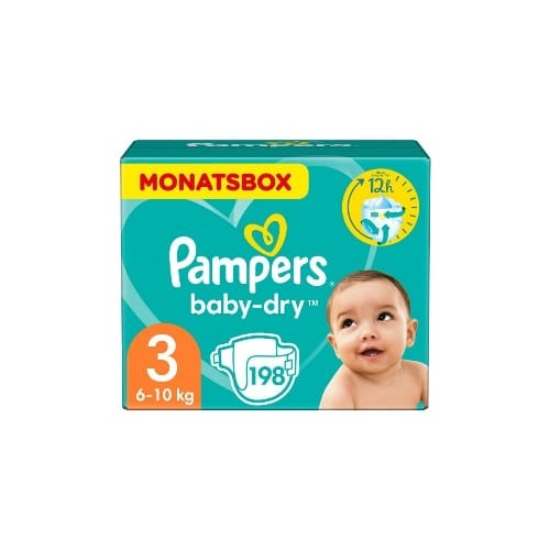 Baby Diaper  Size 3 -198 Count - 6-10kg