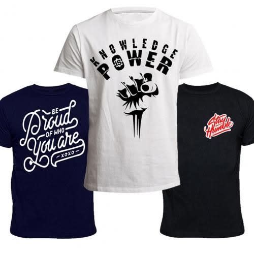 Matured Minds 3 In 1 T-shirt Bundle - Navyblue, White, Black