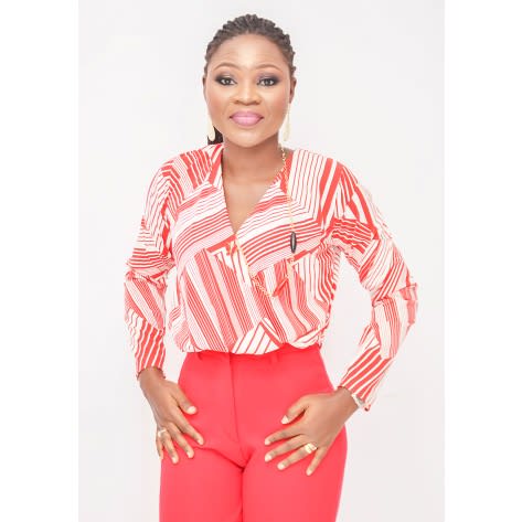 Overlap V Chest Blouse