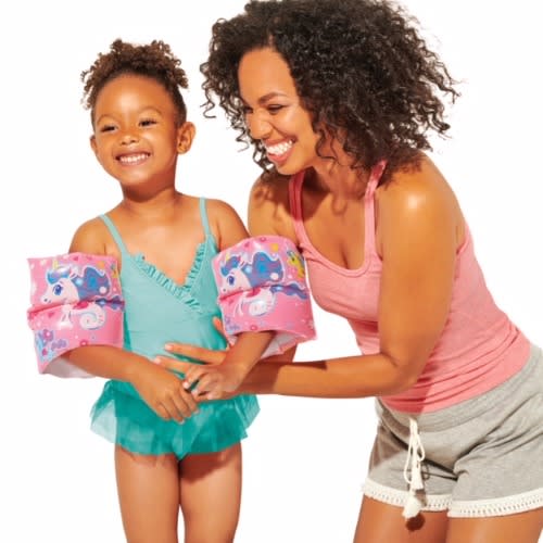 Inflatable Kids Swimming Arm Band Floater- Pink Sea Unicorn